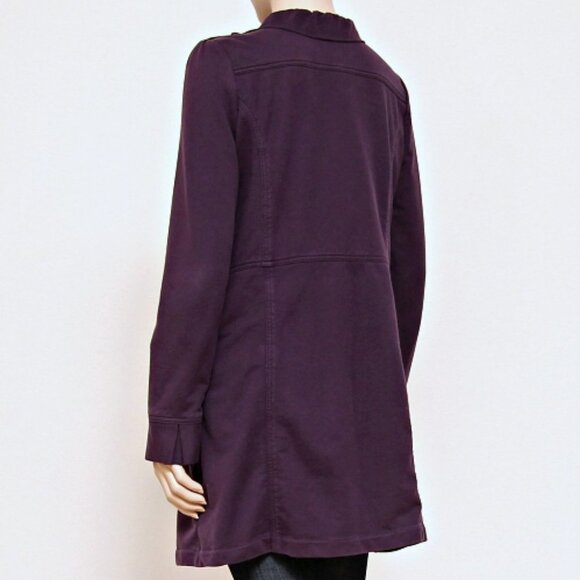 Kut From the Kloth Puff Sleeve Single Breasted Ruffle Trench Coat - Picture 12 of 12